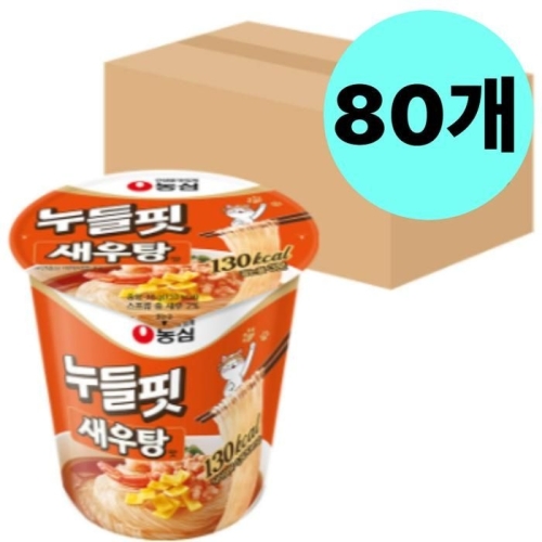 농심 누들핏 새우탕맛 36g (80개)