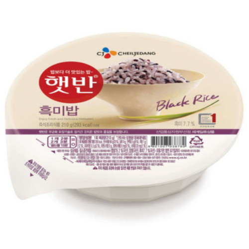 CJ제일제당 햇반 흑미 210g (10개)