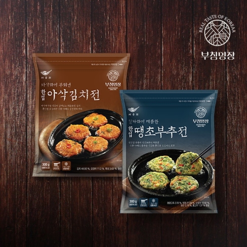 사옹원 사옹원 한입아삭김치전 300g + 한입땡초부추전 300g