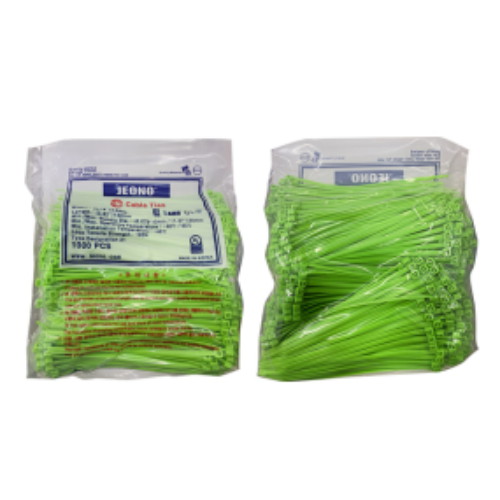 전오전기 케이블타이 200mm (녹색, 1000개)_이미지
