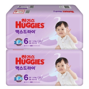 하기스 맥스드라이 밴드 6단계 공용 40매x2팩