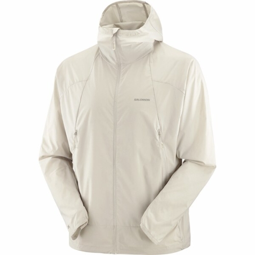 살로몬 아웃윈드 풀 지퍼 재킷 남성용 윈드브레이커 SILVER CLOUD S 사이즈 LC2761500