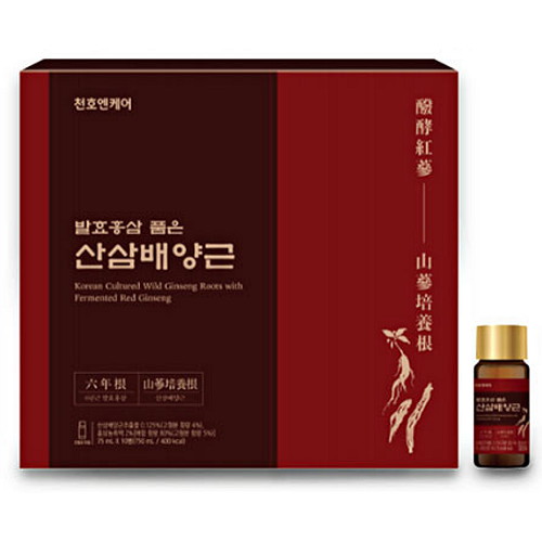 천호엔케어 발효홍삼품은 산삼배양근 75ml 10병 (1개)