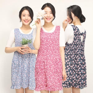 이솔홈_예쁜앞치마 원피스 주방 어린이집 유치원 앞치마