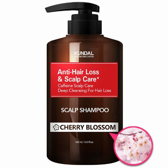 쿤달 카페인 탈모샴푸 체리블라썸 구형 500ml (1개)