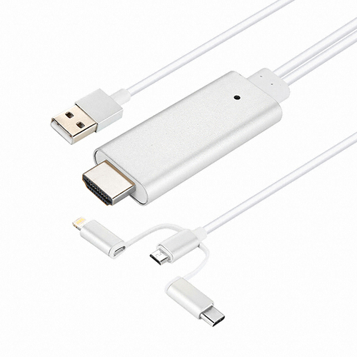 이지넷유비쿼터스 넥스트 3in1 HDMI 미러링 케이블 NEXT-840A (2m)_이미지