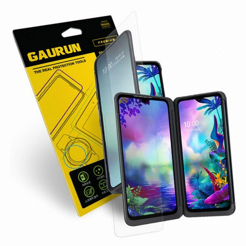 제이티앤디 가우런 LG V50S 듀얼스크린 올레포빅 액정+무광 전면 외부보호필름