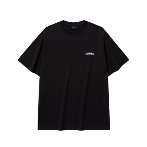 커버낫 COVERNAT 쿨 코튼 서핑 모션 그래픽 티셔츠 New Black 562481
