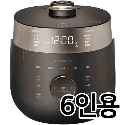 쿠쿠전자 트윈프레셔 마스터셰프 CRP-LHTR0610FGBM이미지입니다. 누르면 해당 게시물로 새창이동합니다.