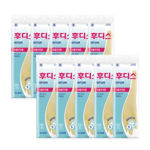 후디스 식품조리용 고무장갑 소 10P