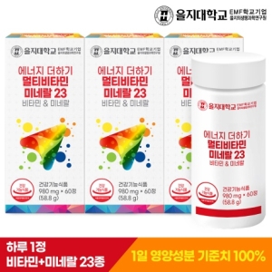 비엘헬스케어 을지대학교 에너지 더하기 멀티비타민미네랄23 60정 (3개)