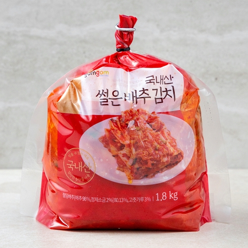 쿠팡 곰곰 썰은 배추 김치 1.8kg (1개)