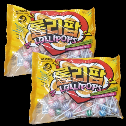 이마트 노브랜드 롤리팝 막대사탕 550g
