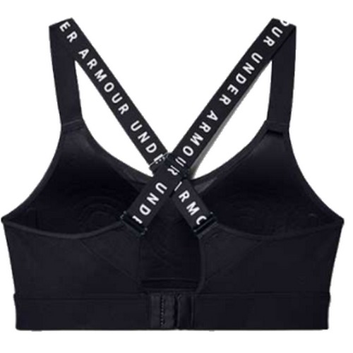 언더아머 인피니티 하이 스포츠 브라 1351994 (001, 블랙)_이미지