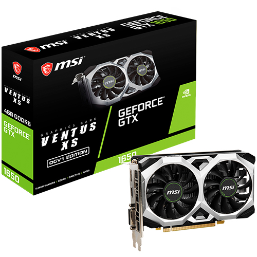 MSI 지포스 GTX 1650 벤투스 S OC V1 D6 4GB