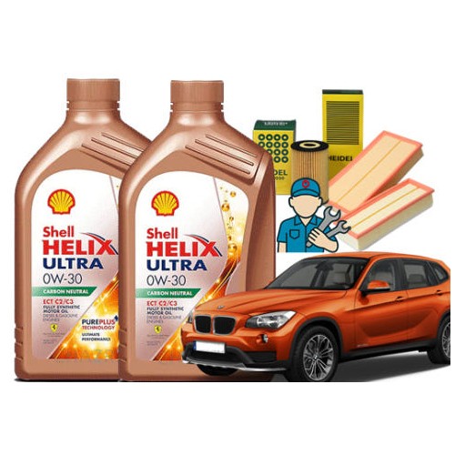 쉘 힐릭스 울트라 ECT C2/C3 0W30 6L + 하이델필터 BMW X1 E84 20i