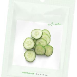 무색의 투명하고 촉촉한 에센스 오이 마스크팩