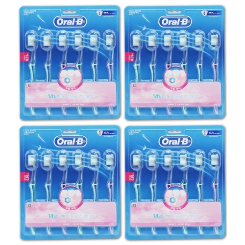 브라운 오랄비 고탄력 초미세모 잇몸전문케어 칫솔 (24개)