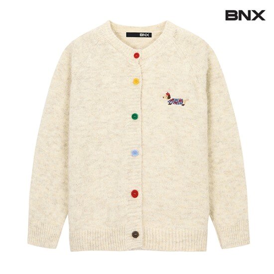 BNX 자수 라운드넥 가디건 BW4CD013L0_이미지