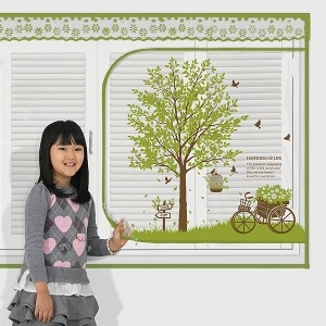 다샵 냄새없는 EVA 창문형 지퍼식 바람막이 방풍이 (150x120cm)