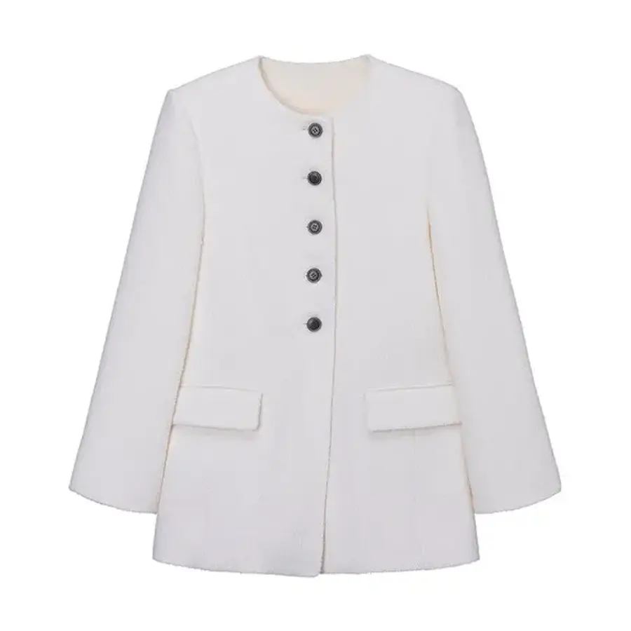  조이그라이슨 Cream Boucle Tweed Jacket KW6XJ7500_03