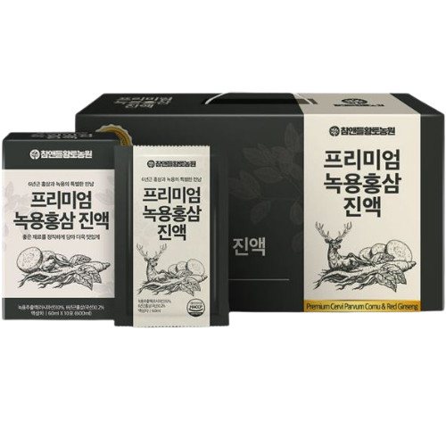 참앤들황토농원 황제녹용보 녹용홍삼 프리미엄 60ml 30포 (2개)_이미지