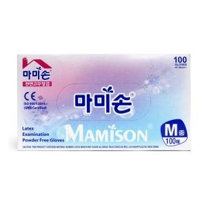 라텍스 장갑 (M) 100매