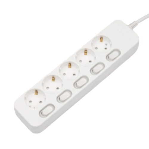 온플러그 5구 16A 개별스위치 멀티탭