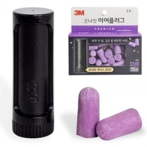 3M 귀마개 수면 소음 차단 이어플러그 15쌍 WFHGCS3