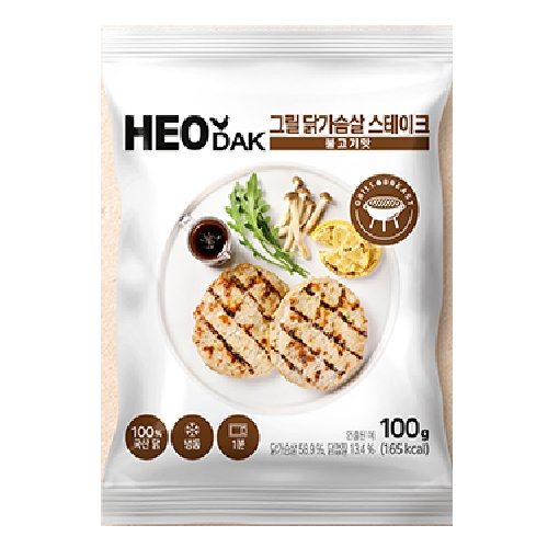 허닭 그릴 닭가슴살 스테이크 불고기 100g (30개)