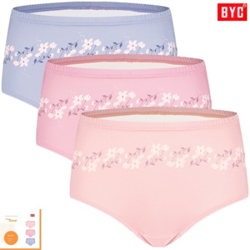 BYC 뷰티풀플라워일자나염맥시삼각팬티3매입WCP9068_이미지