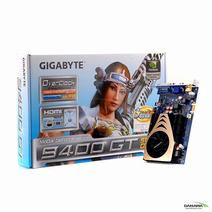 GIGABYTE 지포스 9400GT Ultra Durable2 Over HDMI DDR2 512MB_이미지