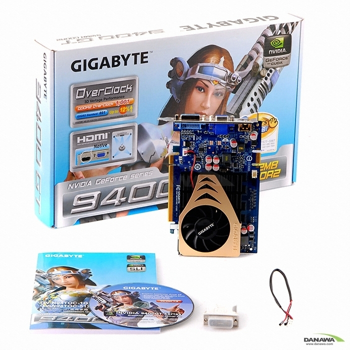 GIGABYTE 지포스 9400GT Ultra Durable2 Over HDMI DDR2 512MB_이미지