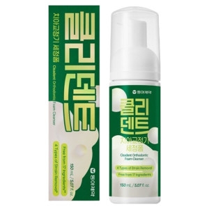동아제약 클리덴트 치아 교정기 세정제 150ml (1개)_이미지