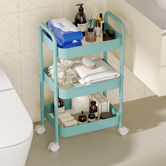 모던하지 이동식 3단 철제 트롤리_이미지