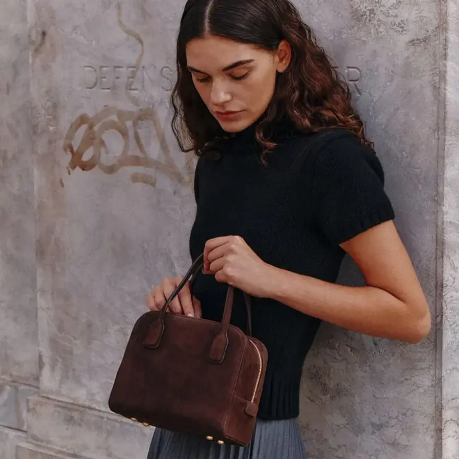 드메리엘 Demeriel Cay애슐리 LEY Boston Bag Choco Brown 2224387 414898