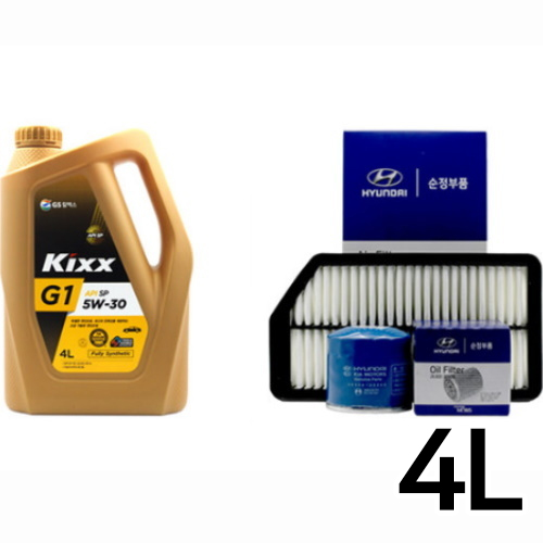 GS칼텍스 킥스 G1 5W30 + 순정필터 아반떼MD 가솔린_이미지