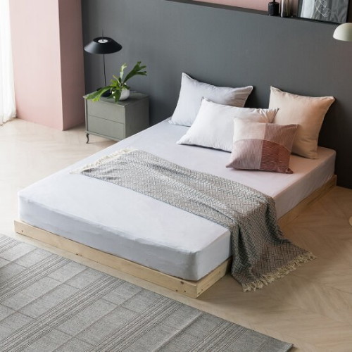 아씨방 스타크 원목마루 저상형 침대 Q (본넬스프링)