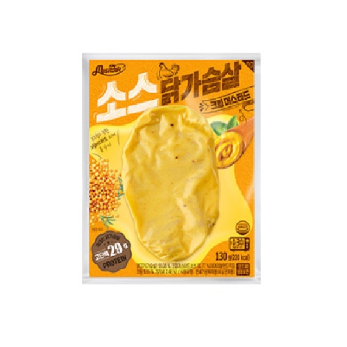 푸드나무 맛있닭 소스 닭가슴살 크림머스타드 130g (20개)