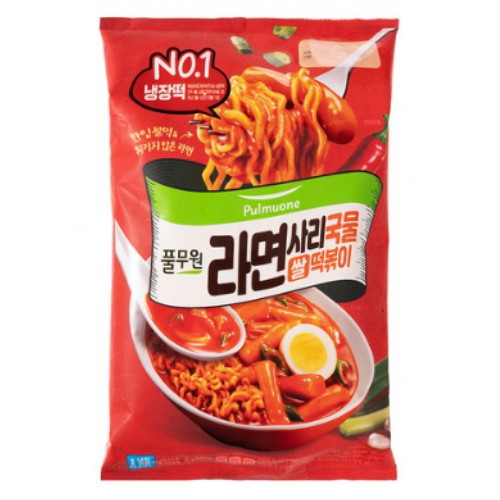 풀무원 라면사리 국물 쌀 떡볶이 500g