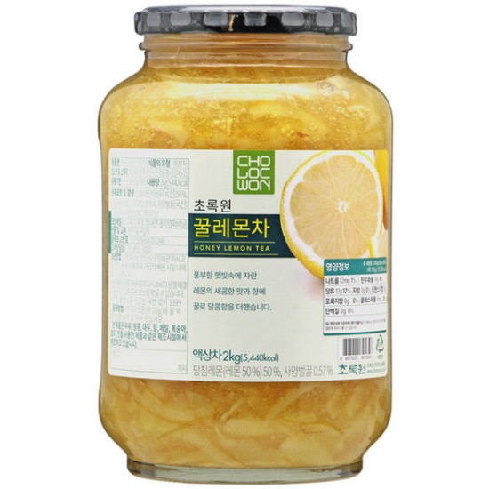 초록원 꿀레몬차 2kg (1개)