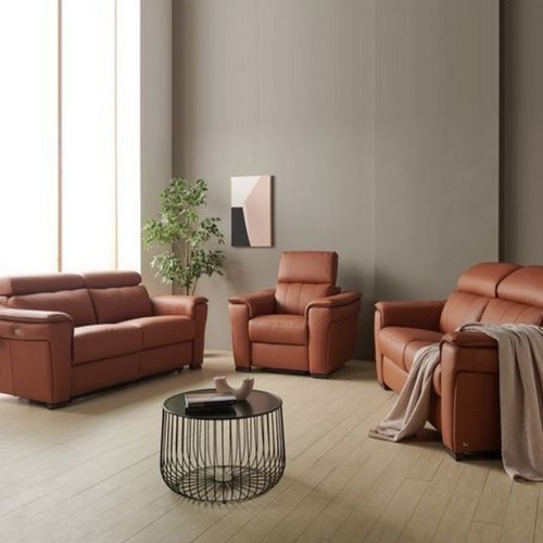 니꼴레띠홈 사트바 올란도 유로파 천연가죽 리클라이너 3+3+1인용