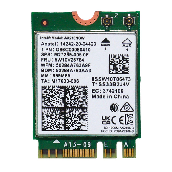 ������ ���� AX210 Wi-Fi 6E Kit ������ī��