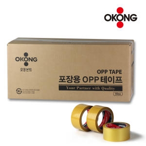 오공 중포장 OPP 러버 박스테이프 48mm x 38m (50개)_이미지