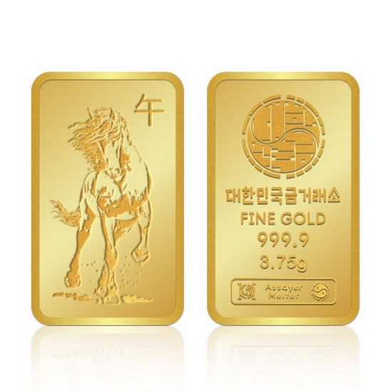 대한민국금거래소 적마 순금 골드바 3.75g_이미지