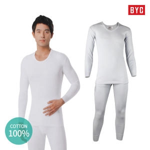 남성 순면 7부/9부 내복 상하세트_BYC6655