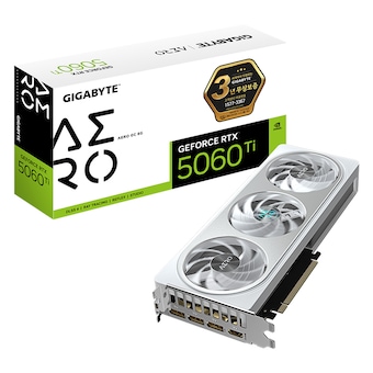 GIGABYTE 지포스 <b>RTX</b> <b>5060</b> Ti AERO OC D7 <b>8GB</b> 제이씨현