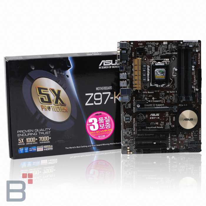 ASUS Z97-K + USB3.1 CARD STCOM_이미지