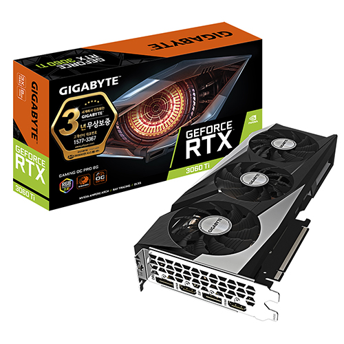GIGABYTE 지포스 RTX 3060 Ti GAMING OC PRO V2 D6 8GB 제이씨현