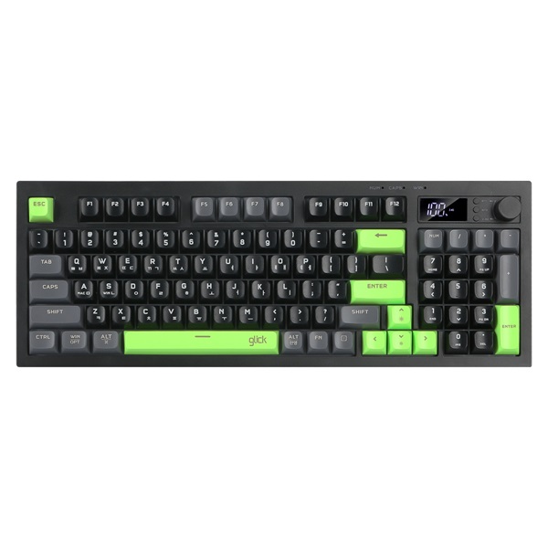 지클릭커 OFFICEPRO WK50 사일런스 M RGB 무소음 방수 무선 블루투스 94 (Poker Green)_이미지